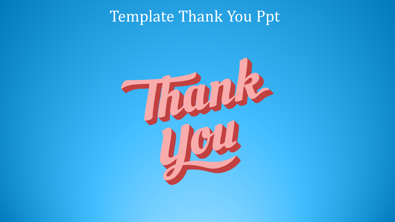 Best Simple Template Thank You PPT Presentation